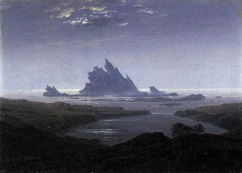 Caspar David Friedrich Paintings, Casper David, David Friedrich, Great Works Of Art, Caspar David Friedrich, Seascape Art, Sea Shore, Coastal Landscape, European Art