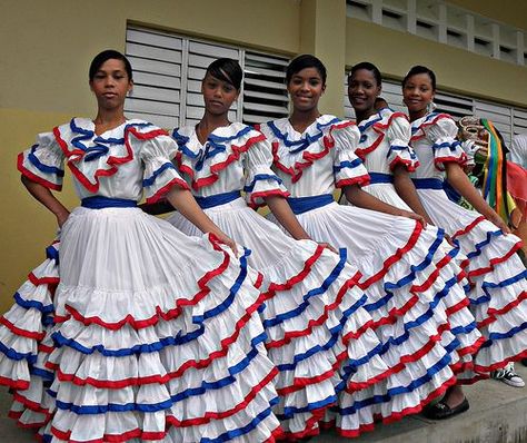 Dominican Republic Traditional Clothing | Traditional, Costume dress and Dance costumes on Pinterest Dominican Dress, Dominican Republic Clothing, Dominican Republic Outfits, Cuban Outfit, Hispanic Clothing, Dominican Culture, Don Pedro, Whatsapp Videos, Culture Day