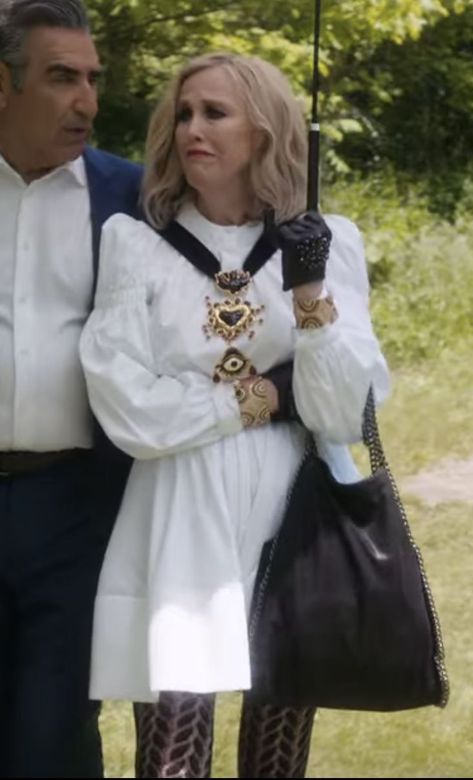 Bobs Outfit, Moira Rose, Rose Jacket, David Rose, Schitt's Creek, Rose Fashion, Schitts Creek, Movies Outfit, Closet Inspiration