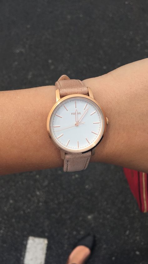 Fossil Woman's Neely Three-Hand Sand a leather Watch Love this. It's so comfortable!! Leather Watch Women, Fossil Leather Watch, Fossil Watches Women, Watches Women Leather, Fossil Watches, Three Hands, Watches Women, Watch Women, Cluse Watch