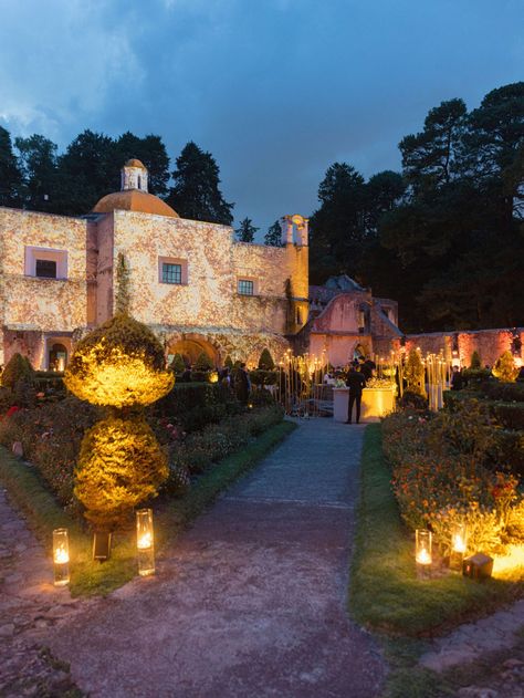 A Mexico City Wedding in an Ancient Convent Hidden in the Forest - KT Merry Small Destination Wedding Mexico, Guanajuato Mexico Wedding, Mexico Garden Wedding, Mexico Wedding Venue Hacienda, Wedding In Mexico City, Indian Wedding In Mexico, Wedding Mexico City, Mexico Hacienda Wedding, Spanish Wedding Venues