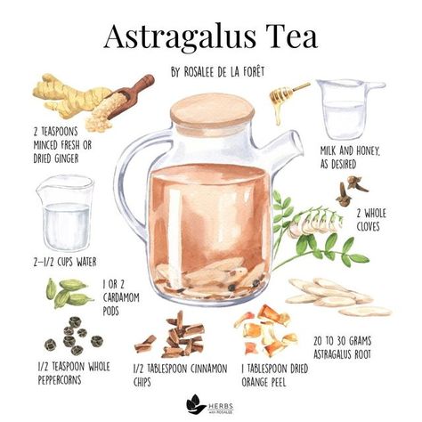 Herbal Tea Guide, Astragalus Tea Recipe, Astragalus Benefits, Astragalus Root Benefits, Ashwagandha Recipes Herbal Teas, Herbal Tea Benefits Healing Herbs, Spiced Tea Recipe, Mosquito Repellent Homemade, Astragalus Root