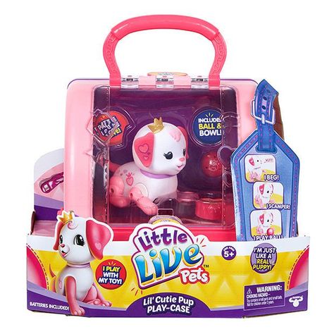 Little Live Pets Season 1 Lil' Cutie Pup Play-Case | Target Australia Little Live Pets Toys, Muñeca Baby Alive, Pets Toys, Little Live Pets, Toys Uk, Marvel Toys, Puppy Play, Hasbro Transformers, Kids Party Supplies