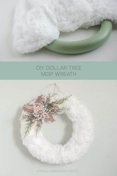 Dollar Tree Christmas Decor, Dollar Store Christmas Crafts, Holiday Wreaths Diy, Christmas Wreaths Diy Easy, Dollar Store Christmas, Dollar Tree Christmas, Dollar Tree Decor, Dollar Tree Diy Crafts, Diy Dollar Store Crafts