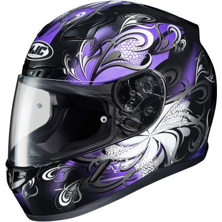 Purple Motorcycle Helmet, Motorcycle Helmets For Women, Helmets For Women, Purple Helmet, Purple Motorcycle, Motorbike Helmets, Womens Motorcycle, Hjc Helmets, Womens Motorcycle Helmets