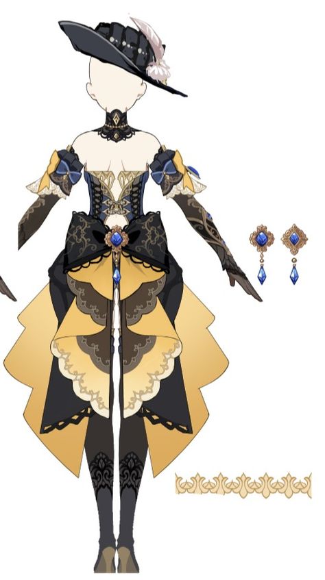 Genshin Mondstadt Outfits, Navia Genshin Reference, Genshin Impact Navia, Genshin Dress, Navia Cosplay, Navia Genshin, Character Reference Sheet, Umbrella Designs, Anime Hair