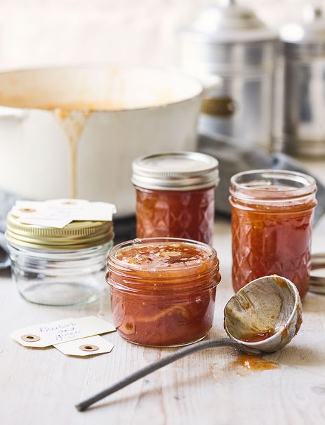 Our rhubarb, orange and ginger jam recipe makes a great foodie project for the weekend. With just four ingredients, follow our simple steps for three jars of delicious homemade jam -  a lovely edible gift that stores for at least six months. Ginger Jam Recipe, Wimbledon Recipes, Ginger Jam, Orange Jam, Rhubarb Jam, Tikka Masala Recipe, Jam Recipe, Fruit Jelly, Homemade Jam