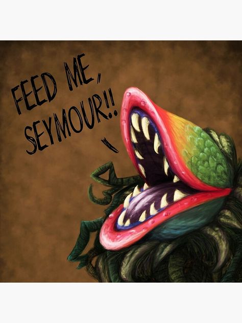 "Feed Me Seymour!!" Throw Pillow by Heismypuddin #Aff , #Ad, #Seymour, #Feed, #Throw, #Heismypuddin Audrey Little Shop Of Horrors, Feed Me Seymour, Scary Movie Night, Audrey Ii, Halloween Movie Night, Bizarre Art, Little Shop Of Horrors, Horror Show, Halloween Diy Crafts