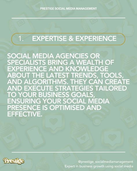 Why should you outsource your social media business pages? 😎 Before you swipe through to find out some VERY important reasons - why outsourcing your social media can really BENEFIT your business and help you grow! I just wanted to add, you aren't expected to do everything yourself. Yes using an expert can help your business grow, yes it can result in more business but most importantly, it can do all of that whilst allowing you to spend your time, doing what you love - rather than spending i... Social Media Marketing Agency, Business Pages, Social Media Business, Business Goals, Do Everything, Grow Business, Business Growth, Social Media Manager, Marketing Agency