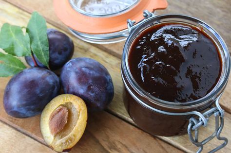 Plum Butter, Prune Plum, German Food Authentic, Plum Recipes, Plum Jam, Pork Glaze, Savory Chicken, Jam Recipes, Canning Recipes