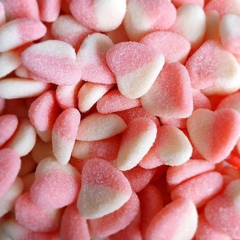 Kind of obsessed with this sugared Pink White Hearts! They are dense gummy heart lollies coated with sugar. A great addition for baby showers and gender reveals 🥰 Heart Gummies, Gummy Hearts, Asthetic Stationery, Gender Reveals, White Hearts, Fruit Juice, White Heart, Bat Mitzvah, Pink Candy