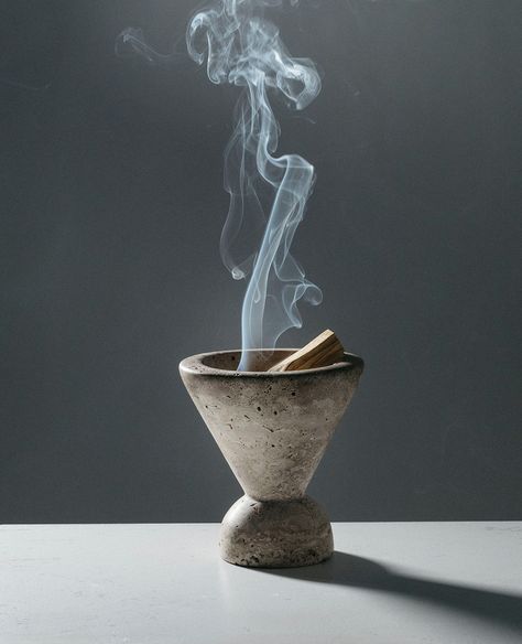 Types Of Incense, معطر جو, Funnel Design, Oud Oil, Marble Candle, Solid Beige, Travertine Marble, Pottery Inspiration, Travertine Stone