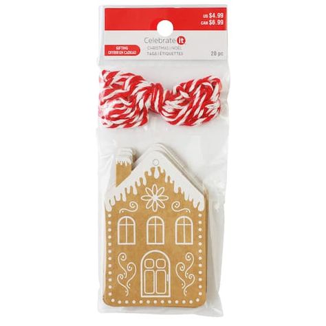 Kraft Brown White Gingerbread House, Snowy House, Gingerbread House Christmas, Teacher Holiday Gifts, Gingerbread House Designs, Wrapped Presents, Paper Bag Gift Wrapping, Gift Totes, Present Wrapping