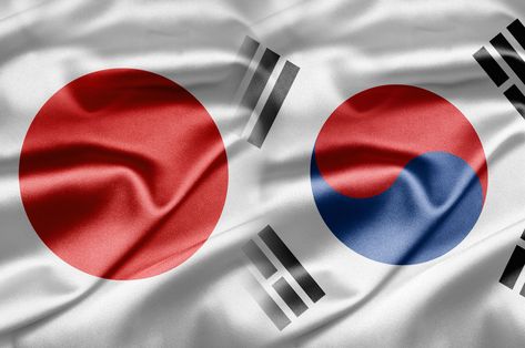 SPEAK JAPANESE? SPEAK KOREAN, TOO! Korea Flag, Speak Japanese, Speak Korean, Korean Flag, Japan And Korea, Japanese Flag, Japan Flag, Korean Peninsula, How To Speak Korean