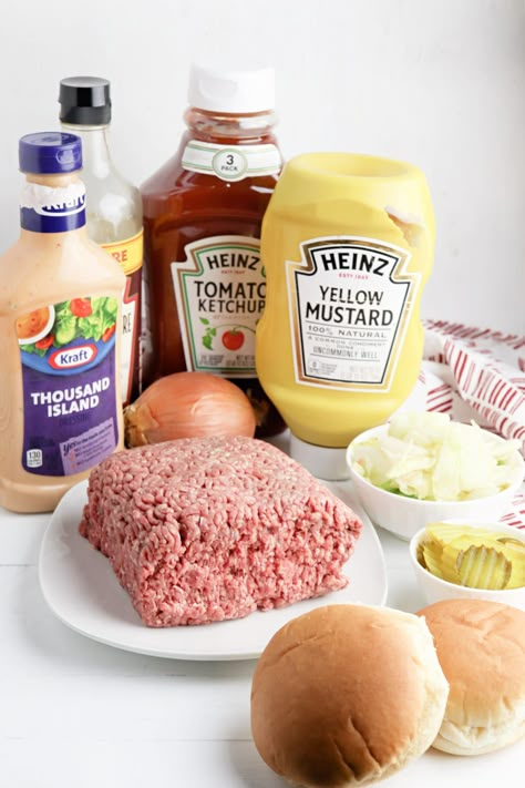 Easy Big Mac Sauce Recipe, Big Mac Sloppy Joe, Big Mac Sauce Recipe Copycat, Copycat Big Mac Sauce, Big Mac Sloppy Joes, Big Mac Sloppy, Copycat Big Mac, Homemade Big Mac Sauce, Big Mac Sauce Recipe