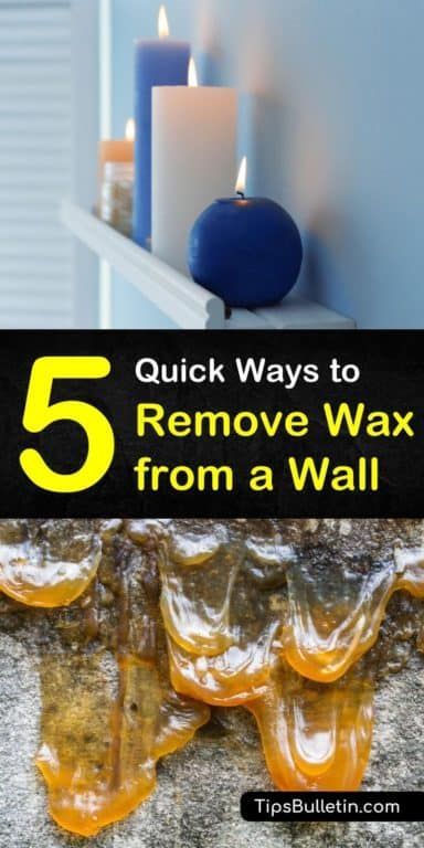 Candles kept in living rooms, bedrooms, and an esthetician room can have accidental spills. We show you how to remove wax from a wall using items such as a hairdryer, hot iron, paper bag, baking soda, and vinegar. #wallwaxremover #removewaxfromwall #wallcleaning How To Remove Wax From Wall, How To Get Wax Off Walls, Wedding Candles Diy, Fall Candles Diy, Spring Cleaning Challenge, Candle Wax Removal, Cream Furniture, Laundry Room Hacks, Baking Soda And Vinegar