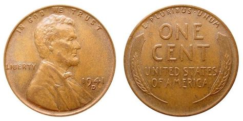 1941 Wheat Penny Value: How Much Is It Worth Today? Wheat Pennies Value Chart, 1941 Wheat Penny, Penny Value Chart, Wheat Penny Value, Wheat Pennies, Coin Stand, Old Pennies Worth Money, Penny Values, Rare Pennies