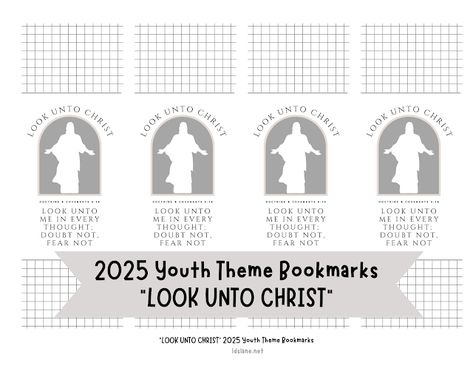 With the announcement of the 2025 youth theme for The Church of Jesus Christ of Latter-Day Saints, I'm thrilled to share free printable resources for inspiration and organization! The theme for this year is "Look Unto Christ" based off the scripture in the Doctrine and Covenants 6:36 which says "Look unto me in every thought; doubt not, fear not." Ministering Sister Ideas, Congratulations Note, Young Women Leaders, Ministering Ideas, Sister Ideas, Yw Lesson, Lds Youth, Scripture Coloring, Youth Theme