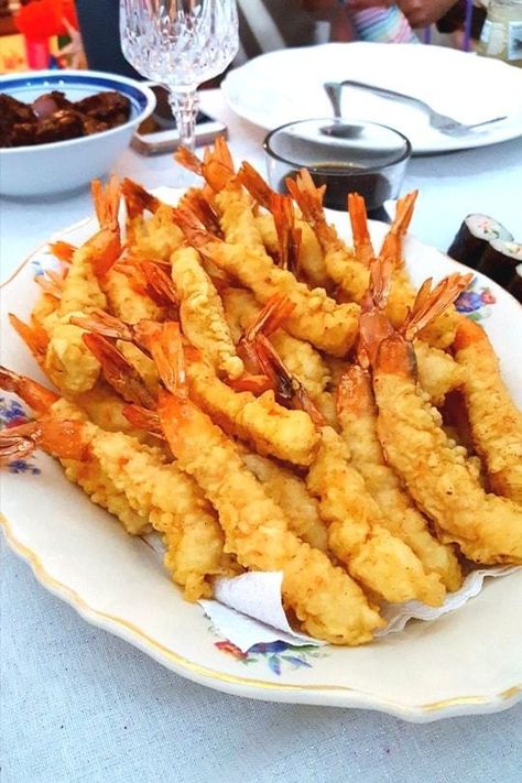 Restaurant Recipes 5 Star, Deep Fried Shrimp Recipes, Shrimp Tempura Recipe, Tempura Recipes, Prawn Tempura, Tempura Shrimp, Tempura Recipe, Fried Shrimp Recipes, Shrimp Food