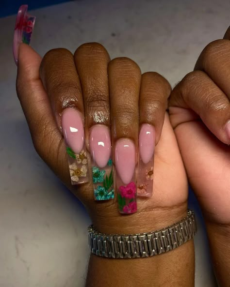 Nail Designs For 2023, The Best Nail Designs, Best Nail Designs, Encapsulated Nails, Long Acrylic Nail Designs, Drip Nails, Dope Nail Designs, Short Square Acrylic Nails, Exotic Nails