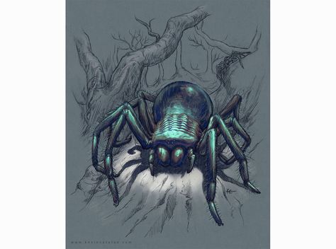 Ice Spider by Kevin Catalan - A Song of Ice and Fire Ice Spider, Song Of Ice And Fire, Ice And Fire, Fantasy Races, Bugs And Insects, A Song Of Ice And Fire, A Song, Fantasy Creatures, Bugs