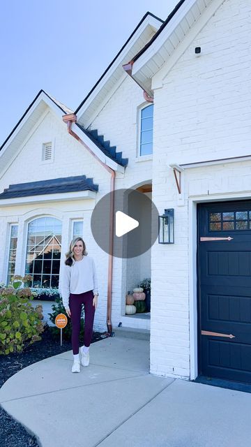 Copper Eaves Trough, Faux Copper Gutters, Copper Gutters And Downspouts, Cape House Exterior, Unicorn House, Rustoleum Metallic, Hannah Design, Gutters And Downspouts, Copper Spray Paint