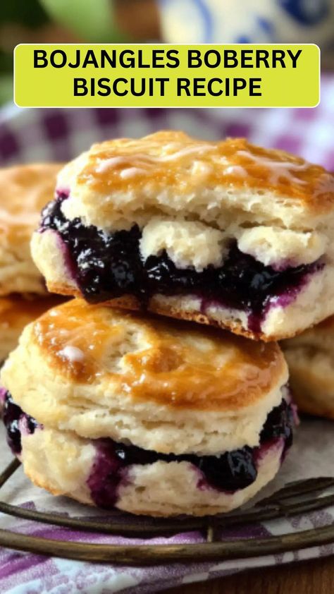 Bojangles Boberry Biscuit Recipe – Cravefuly Boberry Biscuits Recipes, Blueberry Biscuits With Glaze, Bojangles Biscuits Recipe, Bojangles Blueberry Biscuits Recipe, Bojangles Biscuits, Bo Berry Biscuits, Custard Biscuits, Icing Glaze, Blueberry Biscuits