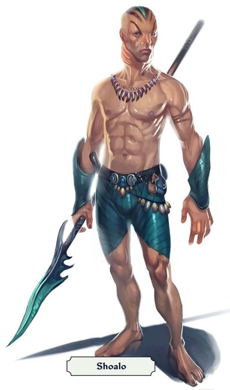 Human With Gills, Simic Hybrid, Breathe Underwater, Pathfinder Character, Character Model Sheet, Fantasy Races, Dungeons And Dragons Characters, D&d Dungeons And Dragons, Fantasy Male