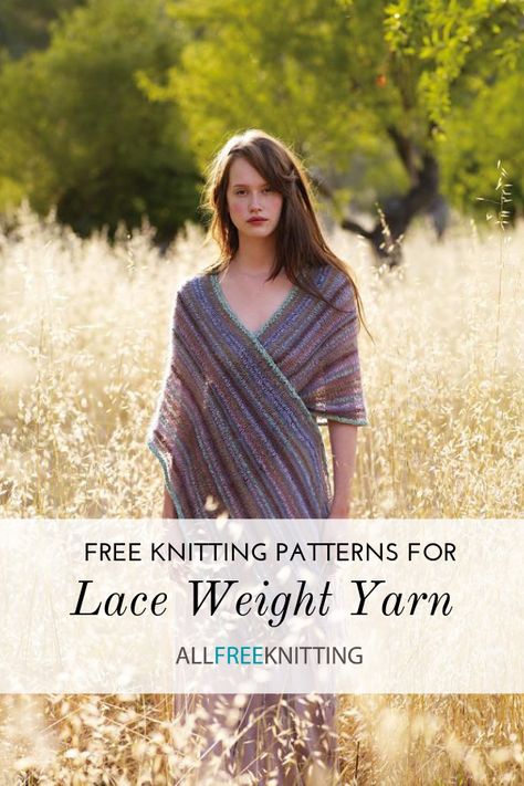 You'll find the stunning, intricate designs you can make with this lightweight yarn is worth the extra time it takes to knit up, however. Whether you're looking for your first lace shawl to knit, a featherlight scarf, or a full sweater (you ambitious knitter, you), you have plenty of options. Lace Knitting Shawl, Chunky Knit Blanket Pattern, Knit Blanket Pattern, Beginner Knitting Patterns, Lace Weight Yarn, Lace Knitting Patterns, Knit Projects, Chunky Knit Blanket, Yarn Store