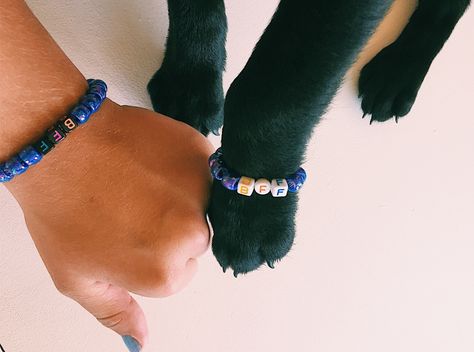 Dog Friendship Bracelet, Dog Beads Collar, Dog Accessories, Summer Aesthetic, Bracelet Designs, Dog Mom, Cute Jewelry, Craft Fairs, Cute Puppies