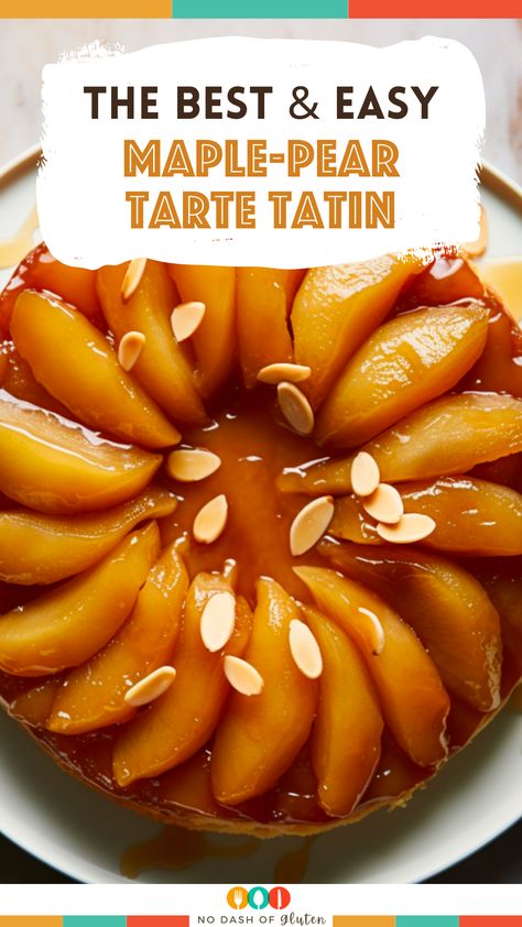 Delight in our Maple-Pear Tarte Tatin, a heavenly mix of caramelized pears and flaky pastry, infused with rich maple syrup. Perfect for cozy evenings or impressing guests, this recipe is a simple yet elegant treat. Love the taste of autumn in every bite? Save and share this recipe, and try making it yourself for a sweet culinary adventure! Pear Tarte Tatin Recipe, Thanksgiving Tart, Pear Tarte, Caramelized Pears, Pear Tarte Tatin, Tarte Tartin, Tart Tatin, Tarte Tatin Recipe, Pear Tart