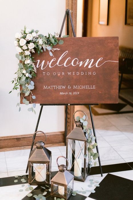 Community House of Moorestown Reviews - Moorestown, NJ - 42 Reviews Modern Wedding Diy, Welcome Signs Wedding, Rustic Wedding Signs Diy, Wedding Welcome Signage, Eucalyptus Wedding Decor, Welcome Signage, Deco Champetre, Wedding Ceremony Ideas, Wedding Signs Diy