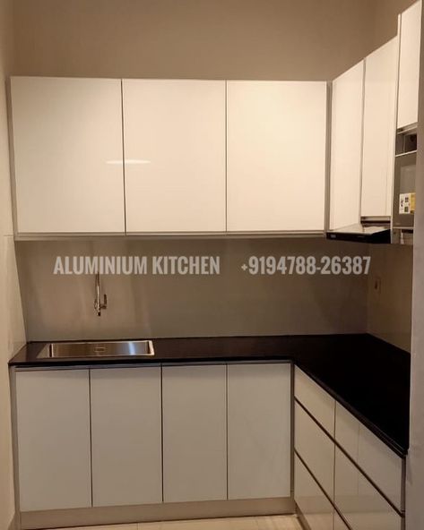 Aluminium kitchen, Modular kitchen Aluminum Kitchen Cabinets, Aluminum Kitchen, Aluminium Kitchen, Kitchen Modular, White Kitchen Cabinets, Kitchen Cabinet Design, Kitchen Sets, Tv Unit, Kitchen Interior