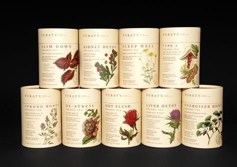 Tea Packaging Ideas, Organic Tea Packaging, Cylinder Packaging, Paper Tube Packaging, Packaging Sustainable, Medicinal Tea, Tea Packaging Design, Magia Das Ervas, New Challenger