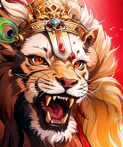 Narsima God, Narasimha Tattoo, Prabhas Pics, Lord Rama Images, Krishna Book, Love Wallpaper Download, Lord Photo, Bob Marley Art, God Artwork