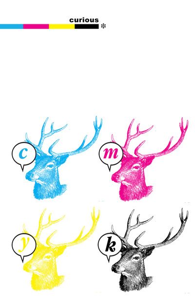 cmyk Cmyk Ink, Animal Art Prints, Deer Decor, Colors Art, Deer Print, Cmyk Print, Illustration Artwork, Posters And Prints, Typography Poster