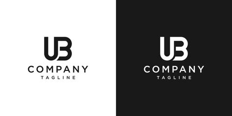 Creative Letter UB Monogram Logo Design Icon Template White and Black Background White And Black Background, Icon Template, Monogram Logo Design, Design Icon, Logo Banners, Cityscape Photos, Heart With Arrow, Background Banner, Monogram Logo