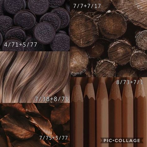 Here's some #chocolatehair formulas for you to use tag me in your creations 🍫🍩🤎🖤 #wellaformulas #wellalife #wellalove #askforwella… | Instagram Hair Colour Inspiration, Chocolate Blonde, Hair Color Swatches, Schwarzkopf Hair Color, Wella Hair Color, Chocolate Brown Hair Color, Creative Hair Color, Hair Color Caramel, Hair Color Formulas