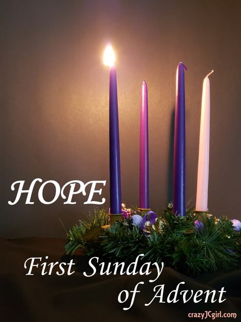 1st Sunday Of Advent, Advent Wreath Prayers, Advent Images, Advent Catholic, Advent Hope, Advent Prayers, First Sunday Of Advent, Christmas Advent Wreath, Candle Lighting