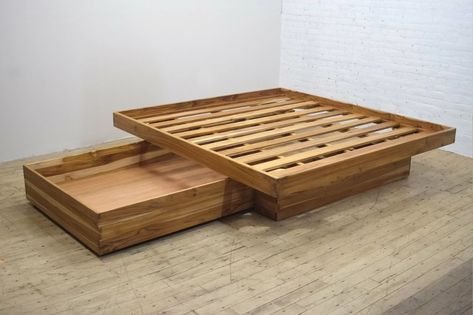 Bed Platform With Stairs, Modern Platform Bed Raised, Full Platform Bed Hack, Platform Bed With Open Storage, King Size Bed Drawers, Tall Platform Bed From Dresser, King Platform Bed With Storage The Classy Home, Platform For Bed With Storage, Full Size Platform Beds