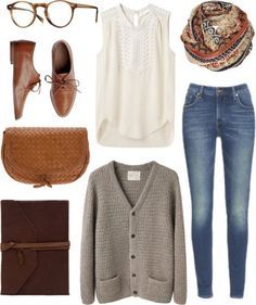 Hipster fashion. Fall fashion. Loose/large cardigan. Brown oxford shoes. Infinity scarf. Skinny jeans. Winter Hipster, Comfortable Winter Outfits, Mode Tips, Hipster Outfits, Mode Casual, Ideas Outfit, Pretty Designs, Outfit Winter, Geek Chic