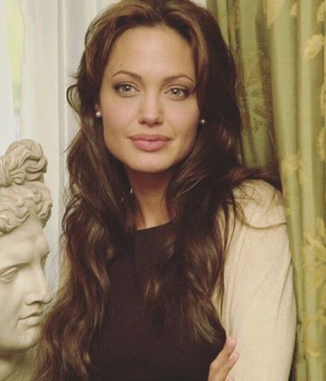 TAG someone who loves Angelina ❤️ Angelina Jolie Hair, John Voight, Angelina Jolie 90s, Angelina Jolie Style, Brad And Angelina, Angelina Jolie Photos, Lara Croft, Brunette Girl, Woman Crush