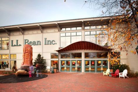 L.L. Bean is opening their first Canadian location near Toronto next month Harrington House, Kittery Maine, Freeport Maine, Visit Maine, Maine Vacation, Camping Area, Family Days Out, Portland Maine, Flagship Store