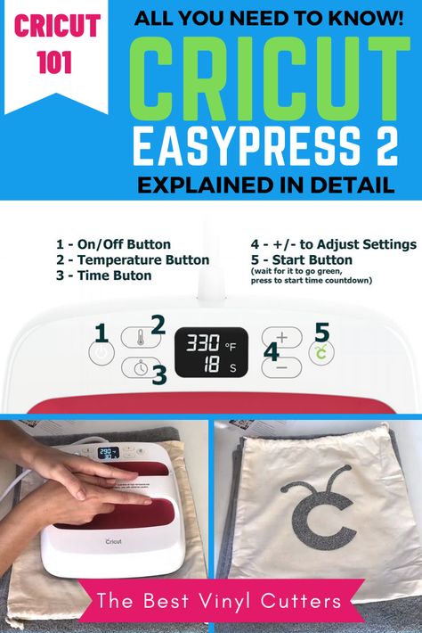 Cricut EasyPress 2 Explained in Detail Cricut Easy Press 2 Projects, Cricut Press, How To Use Cricut, Easy Peasy, Cricut Projects, Heat Press, Being Used, How To Use, To Read