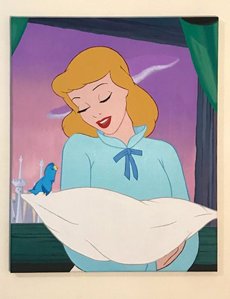 Cinderella from Disney's animated Cinderella 16 inch by 20 inch acrylic painting on canvas Cinderella 1950, Cinderella Aesthetic, Cinderella Movie, Disney Paintings, Disney Icons, Disney Princess Cinderella, Cinderella Disney, Disney Addict, Old Disney