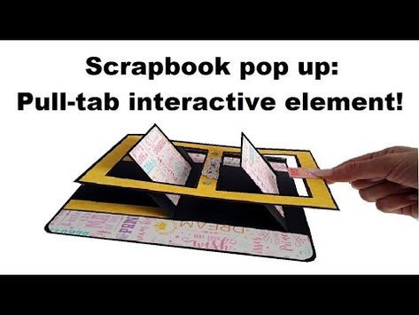 SCRAPBOOK / TUTORIAL BABY FIRST INTERACTIVE ALBUM / IDEAS POP UP PAGE - YouTube