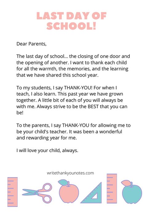 Preschool Teacher Goodbye Letter, Last Day Of School Letter To Students, Letter For Students From Teacher, Goodbye Message From Teacher To Student, Preschool Graduation Letter From Teacher, Farewell Speech For Students By Teacher, Message From Teacher To Student, Farewell To Students From Teacher, Goodbye Message For Students