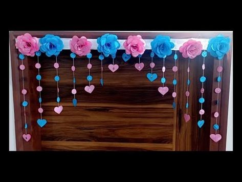 (304) Amazing Door Hanging Making At Home| Paper Door Toran | Door Decoration Ideas| Door Hanging Craft | - YouTube Toran With Paper, Toran Making Ideas With Paper, Paper Toran Designs, Paper Toran, Toran Making Ideas, School Chalkboard Art, Door Toran, Door Decoration Ideas, Door Hanging Decorations