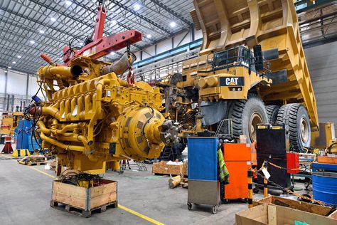 Cat Certified Rebuild - Pond CAT - Suecia Truck Repair Shop, Big Machines, Marine Engineering, Shop Truck, Truck Repair, Mining Equipment, Construction Worker, Heavy Truck, Repair Shop