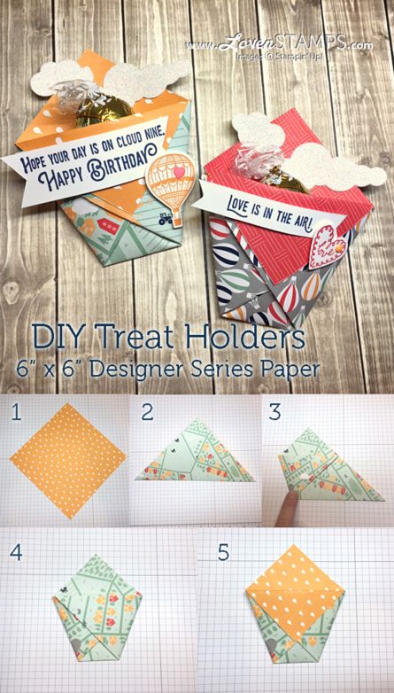 Simple Sweets, Paper Pocket, Treat Holders, Candy Holder, Designer Paper, Treat Holder, Design Paper, Treat Box, 3d Paper Crafts